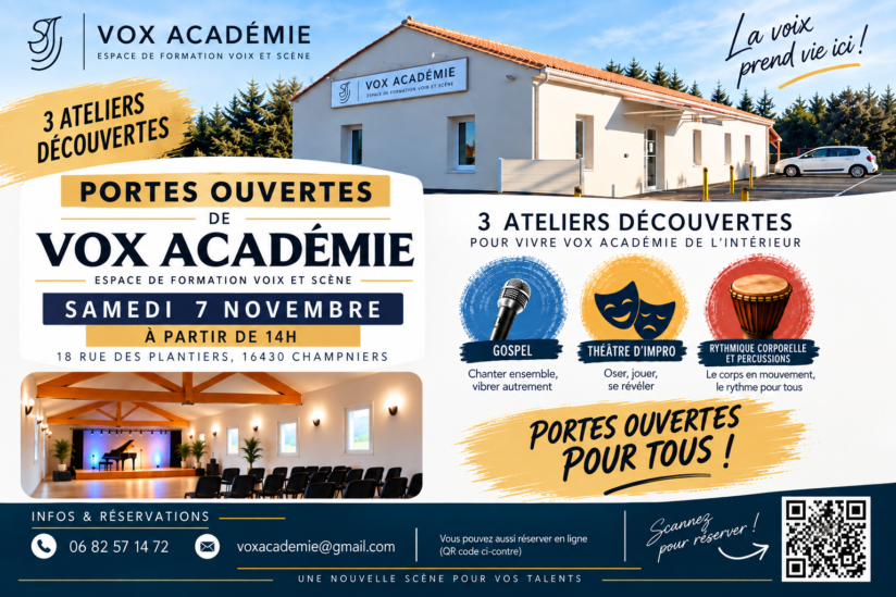 PORTES OUVERTES VOX ACADÉMIE LE 7 NOVEMBRE 2026